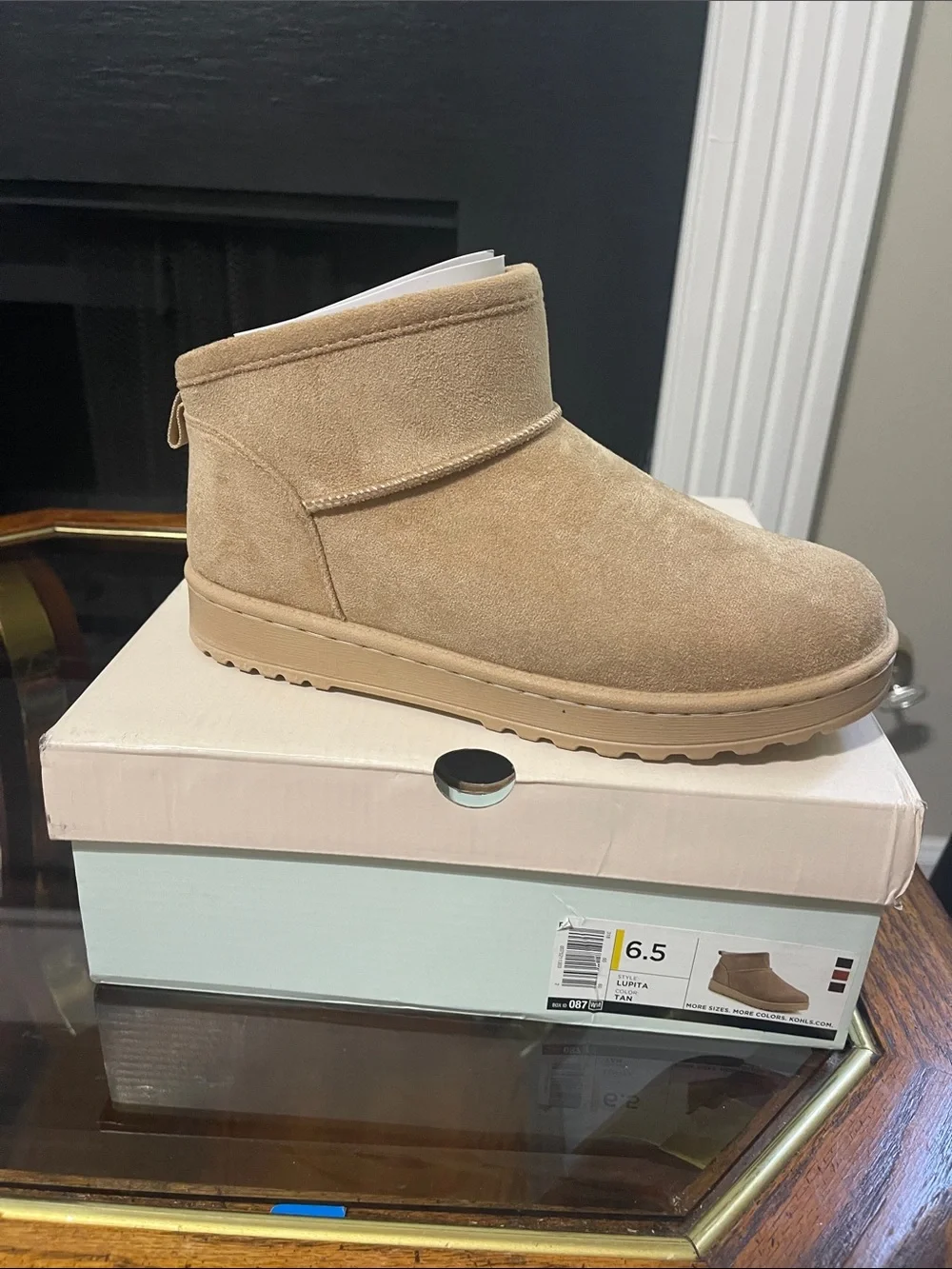 Kohl's Lupita Ankle Boot in Tan
